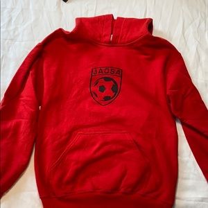 Red Jaosa soccer hoodie
